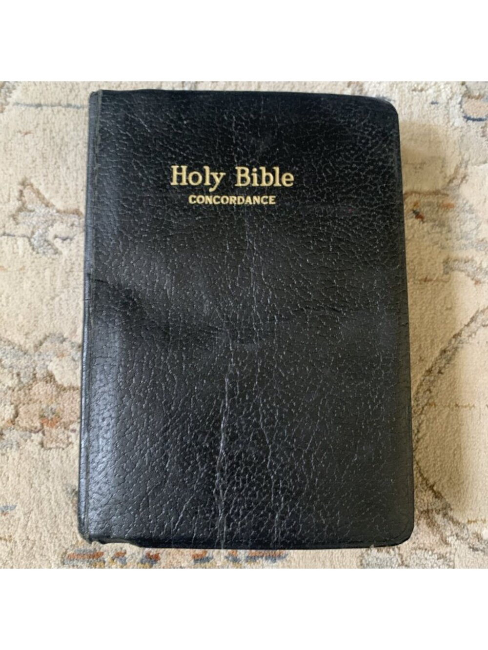 Vintage Holy Bible KJV Red Letter Concordance World Publishing Black Cover